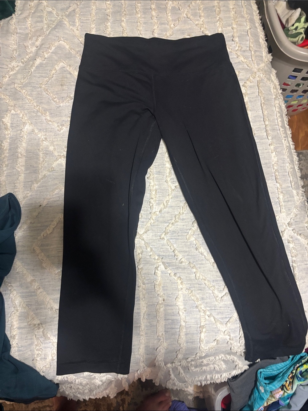 Reflex Black Kids Leggings with Wide Waistband